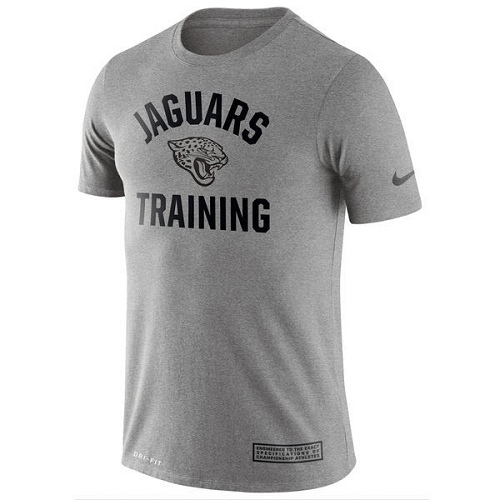 NFL Men's Jacksonville Jaguars Nike Heathered Gray Training Performance T-Shirt